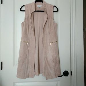 Calvin Klein ultra suede Blush vest